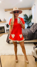 Load image into Gallery viewer, The Roses are Red Mini Mumu